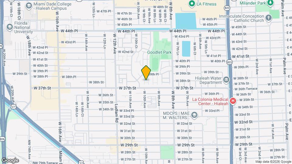 961 W 37th Terrace Map and Location Details