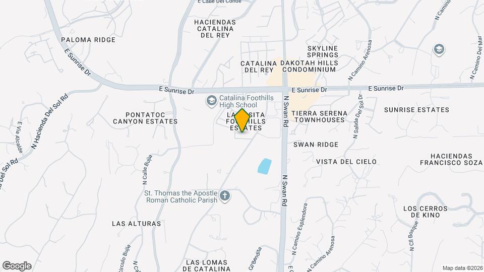 5412 N La Casita Dr Map and Location Details