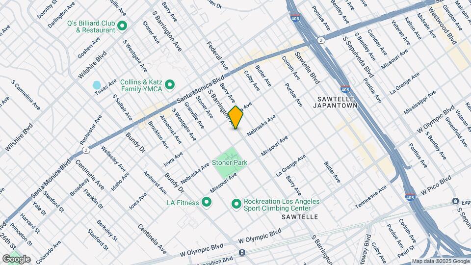 1737 S Barrington Ave Map and Location Details