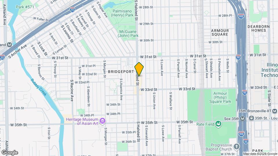 3225 S Halsted St Map and Location Details