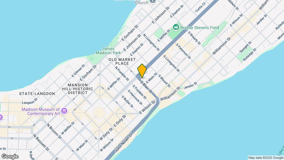 13 S Blair St Mapa y Detalles de la Ubicación