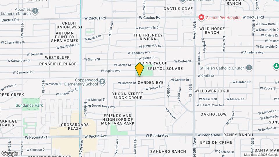 6243 W Cholla St Map and Location Details