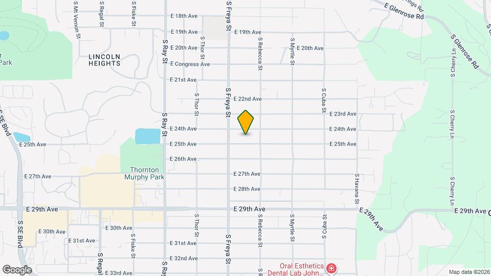 3704 E 24th Ave Mapa y Detalles de la Ubicación