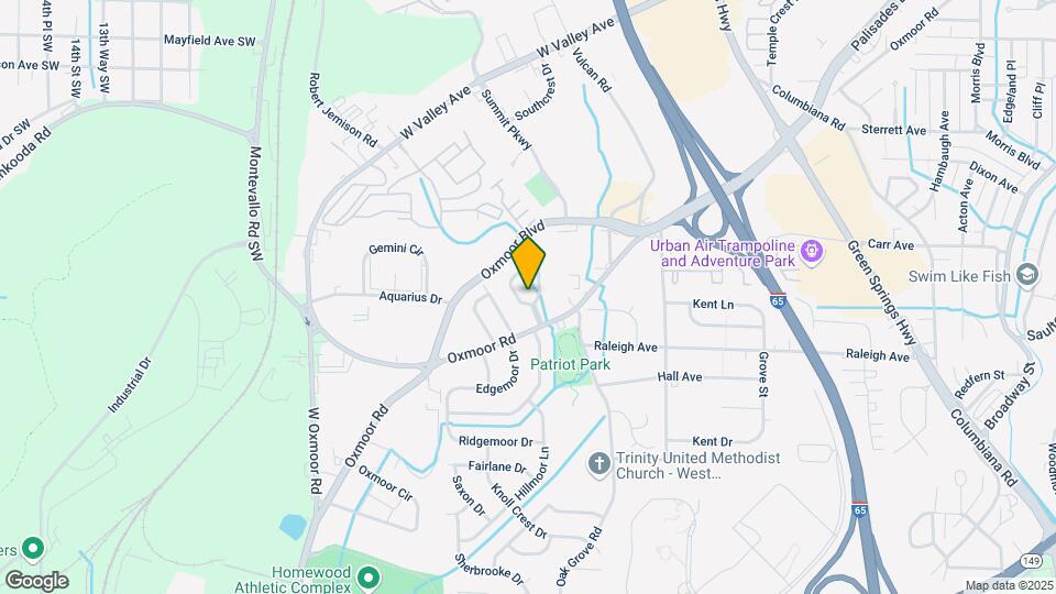 545 Edgecrest Cir Map and Location Details