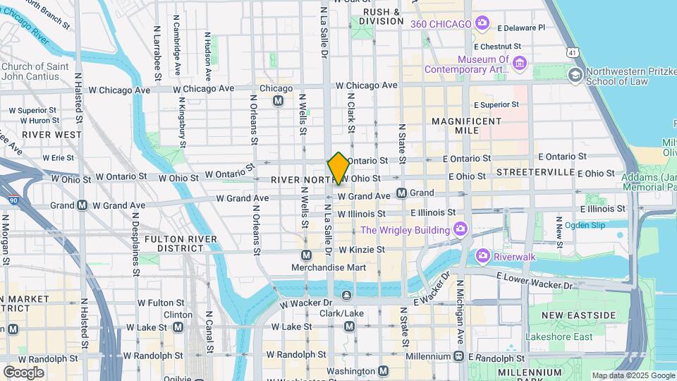 116 W Grand Ave Map and Location Details