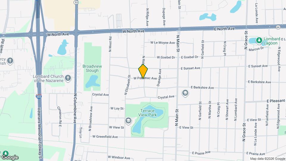 201 W Potomac Ave Map and Location Details