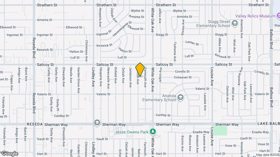 7502 Balcom Ave Map and Location Details