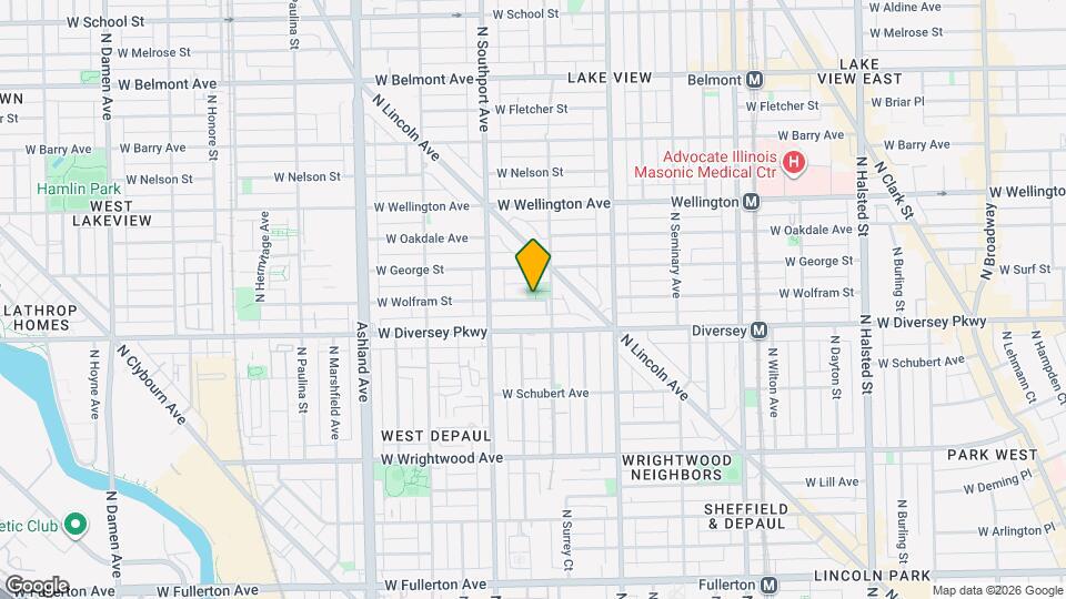 1322 W Wolfram St, Unit 1 Mapa y Detalles de la Ubicación