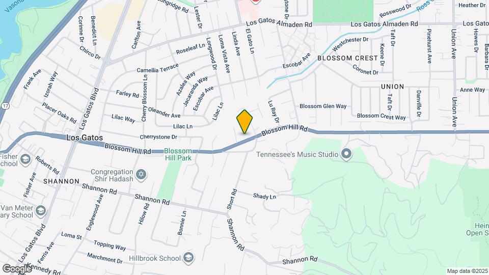 15965 Blossom Hill Rd Map and Location Details