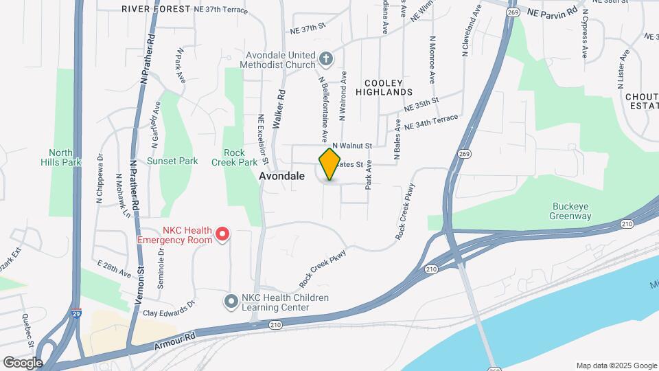 2911 N Walnut St Map and Location Details