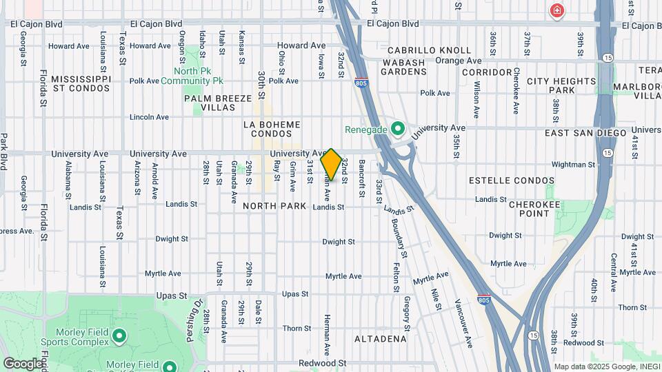 3761 Herman Ave Map and Location Details