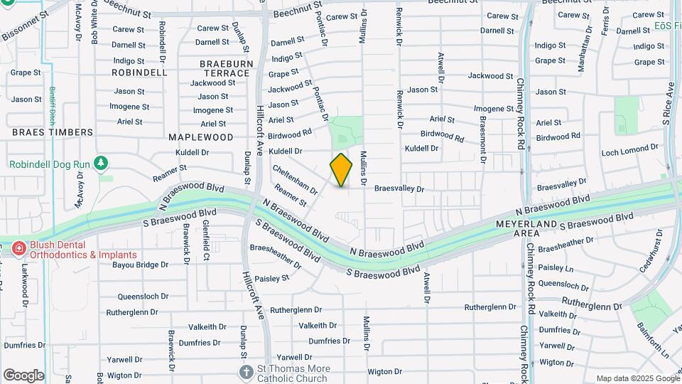 5607 Braesvalley Dr Map and Location Details