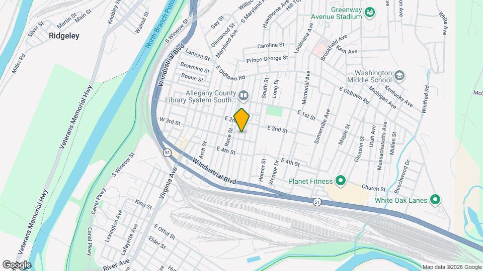 219 Pennsylvania Ave, Unit 1 Map and Location Details