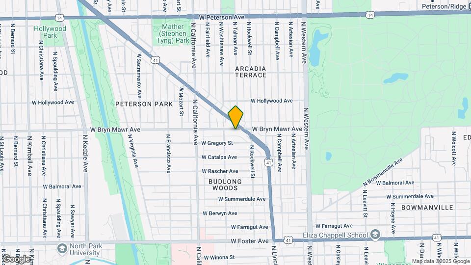 2637 W Bryn Mawr Ave Map and Location Details