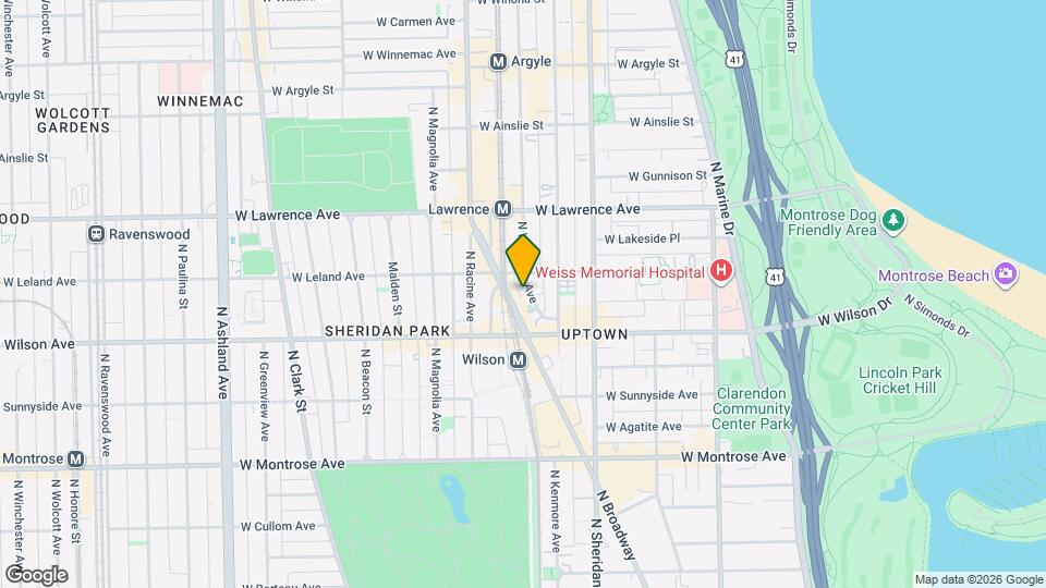 4648 N Winthrop Ave, Unit 2B Map and Location Details