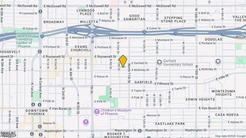 1014 E McKinley St Mapa y Detalles de la Ubicación