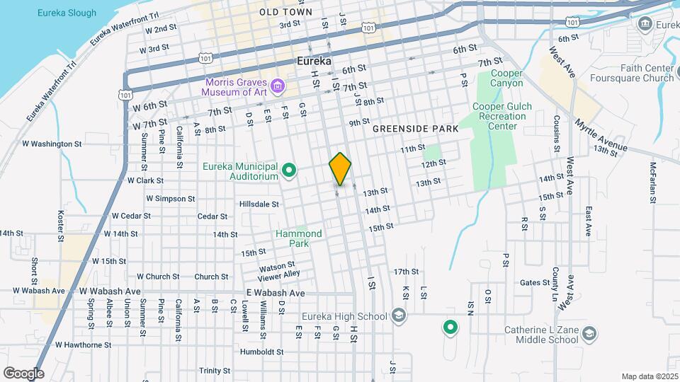 1219 H St Map and Location Details