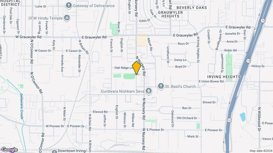 1114 Holly St Map and Location Details