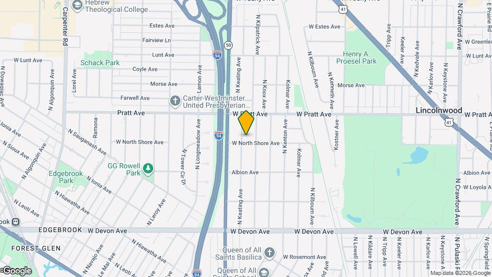 6707 N Keating Ave Map and Location Details