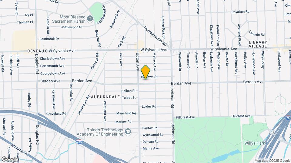 1834 Berdan Ave Map and Location Details