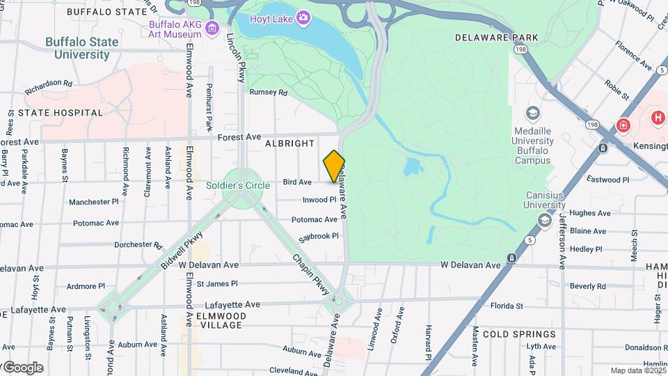 827 Bird Ave Mapa y Detalles de la Ubicación