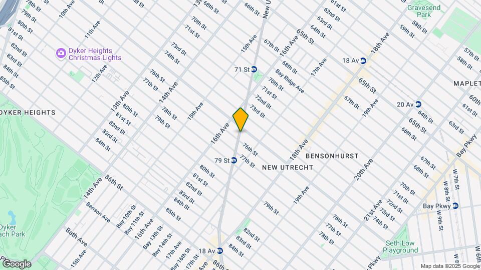 7515-7523 New Utrecht Ave Map and Location Details