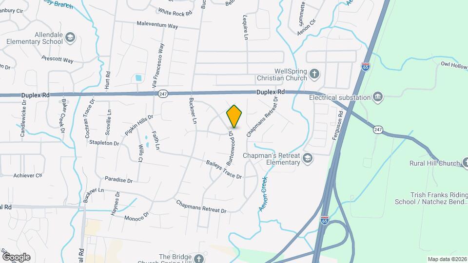 2932 Burtonwood Dr Map and Location Details