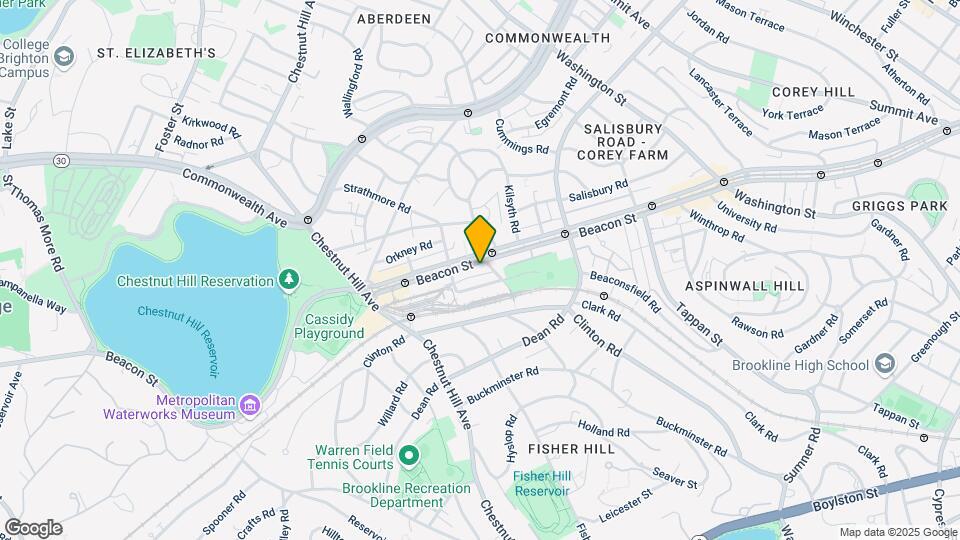 1855 Beacon St, Unit 2 Map and Location Details