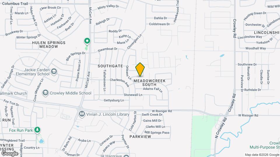 2913 Vicksburg Ln Map and Location Details