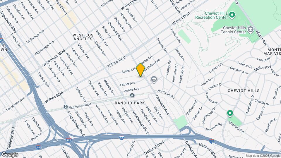 10713 Esther Ave Mapa y Detalles de la Ubicación