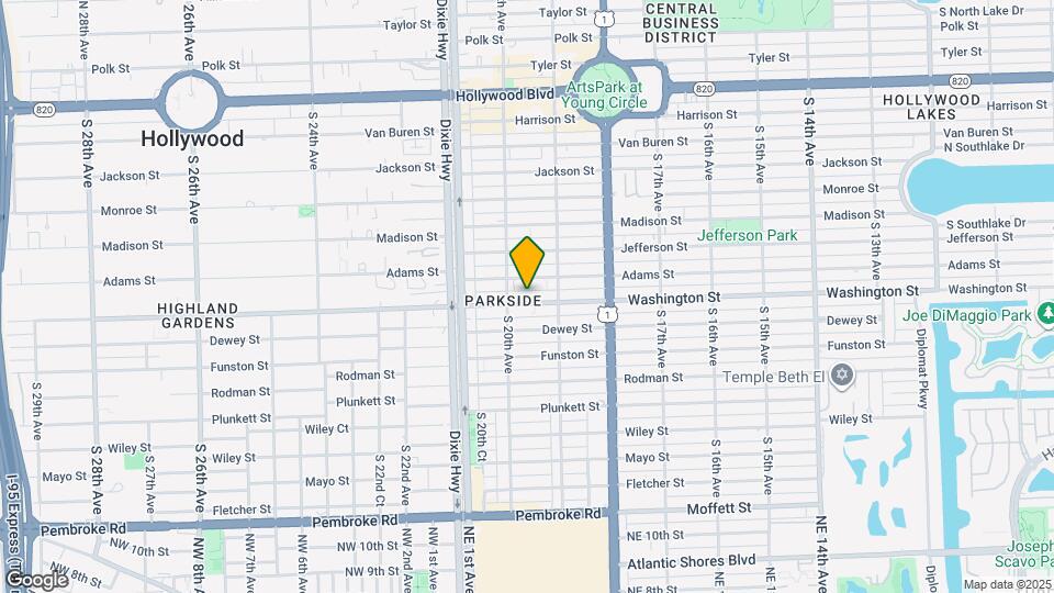 1941 Washington St Map and Location Details