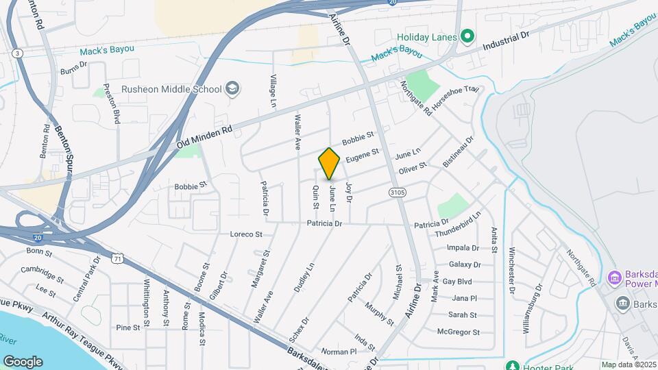 1619 Dudley Ln Map and Location Details