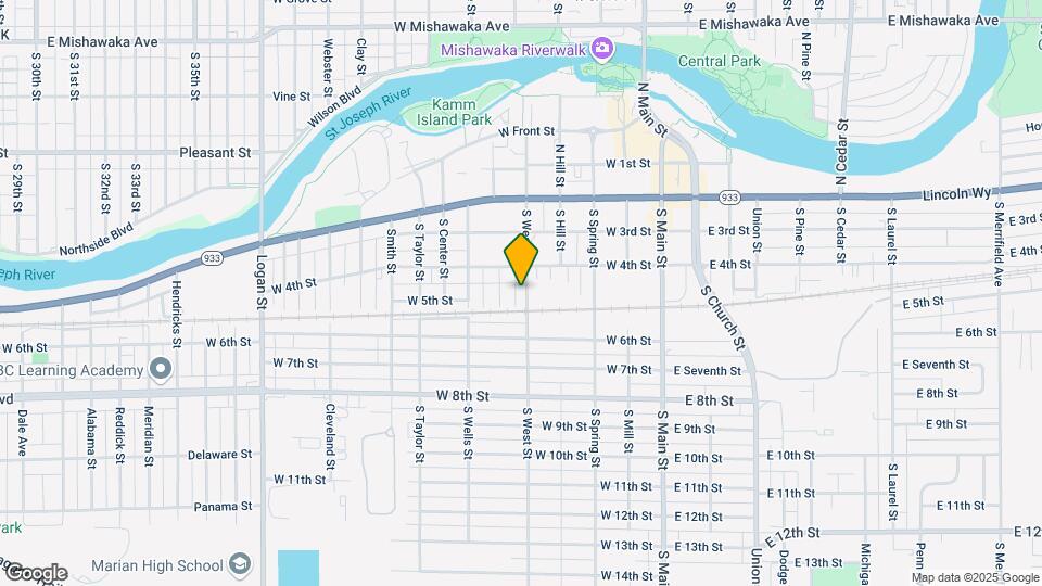 323 S West St Map and Location Details