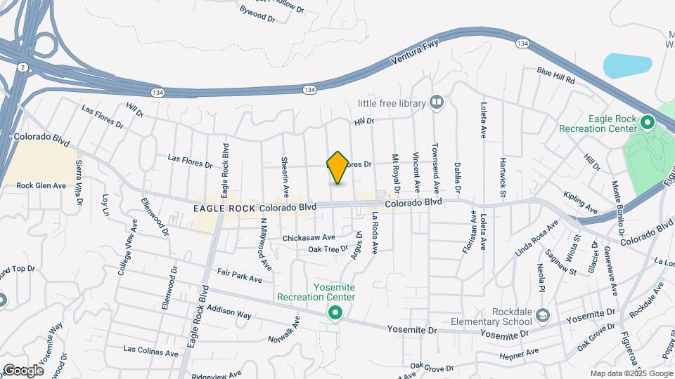 5122 Hermosa Ave Map and Location Details