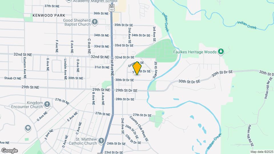 320 30th St Dr SE Map and Location Details