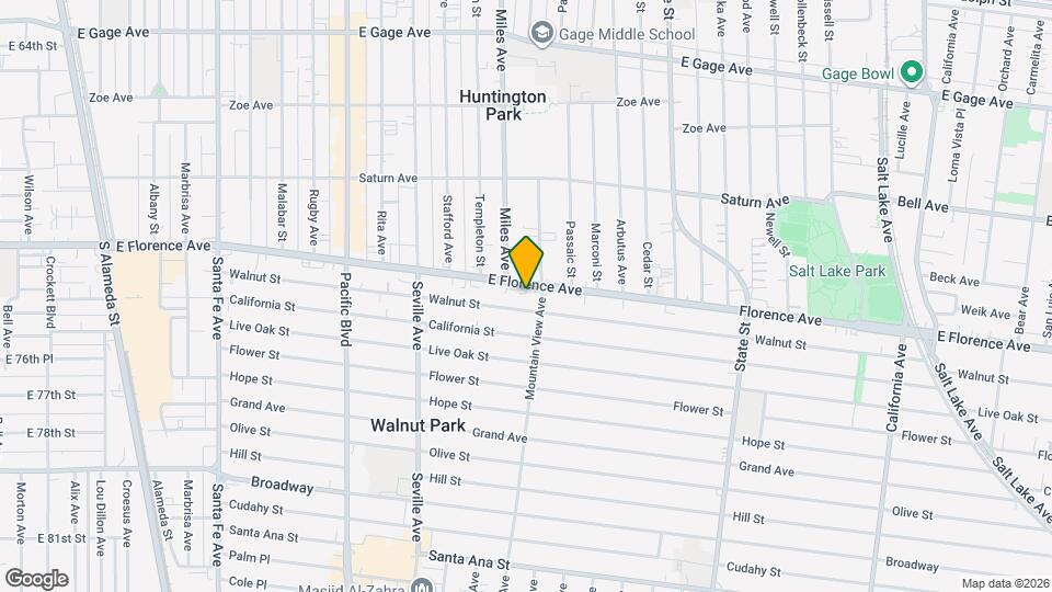 2856 E Florence Ave Map and Location Details