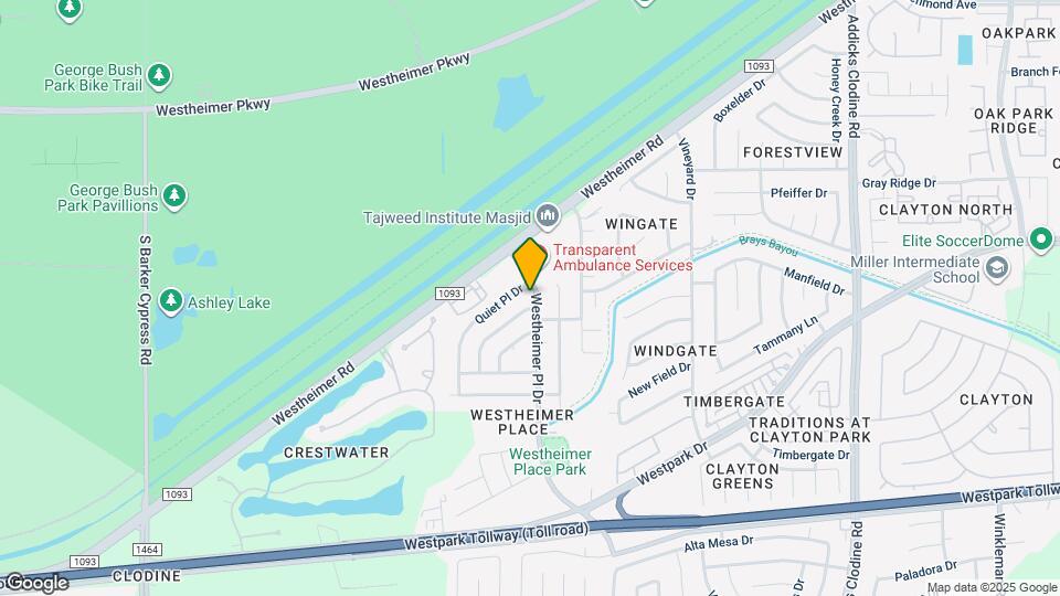 3722 Westheimer Pl Dr Map and Location Details