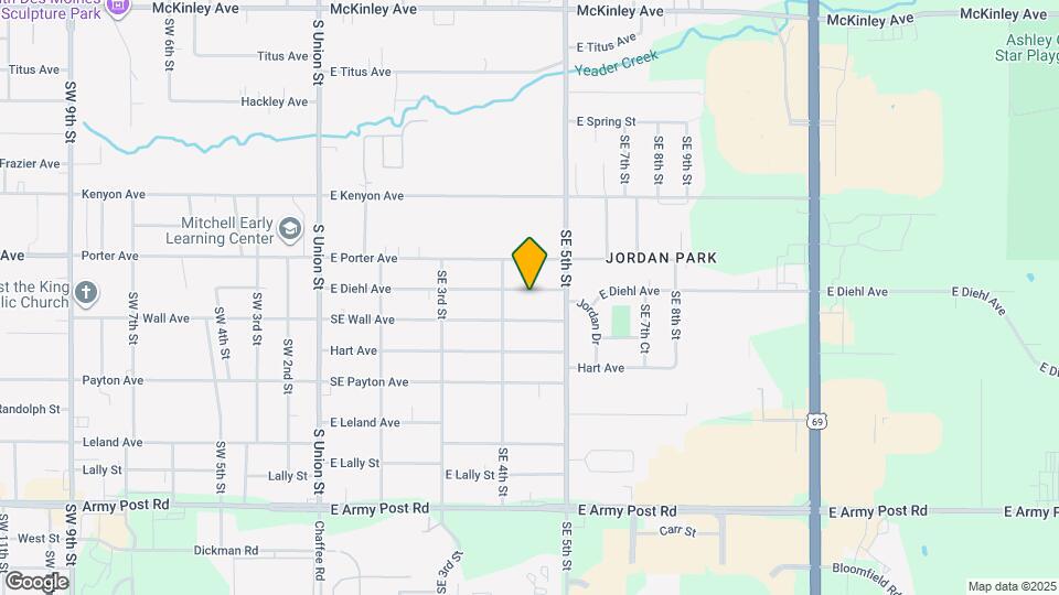 423 E Diehl Ave Map and Location Details