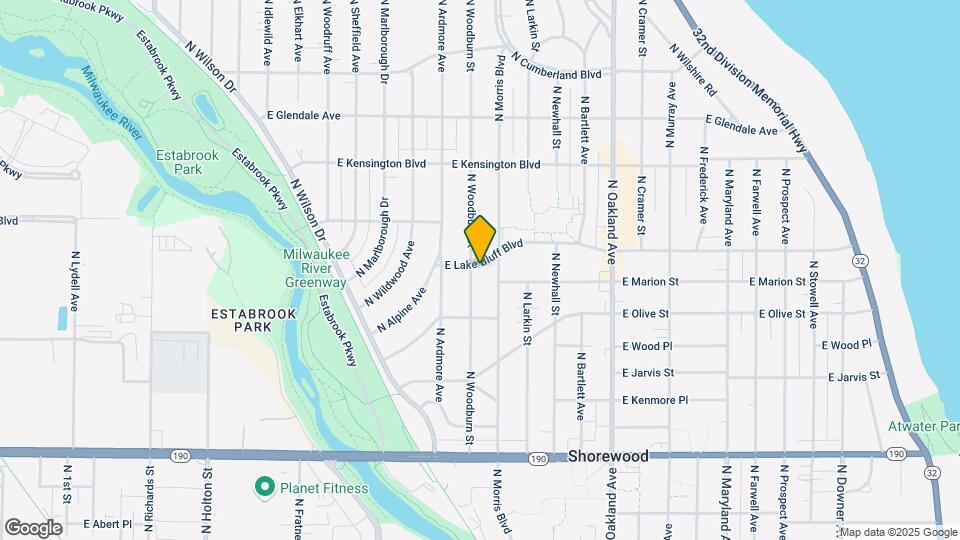 4348 N Woodburn St Map and Location Details