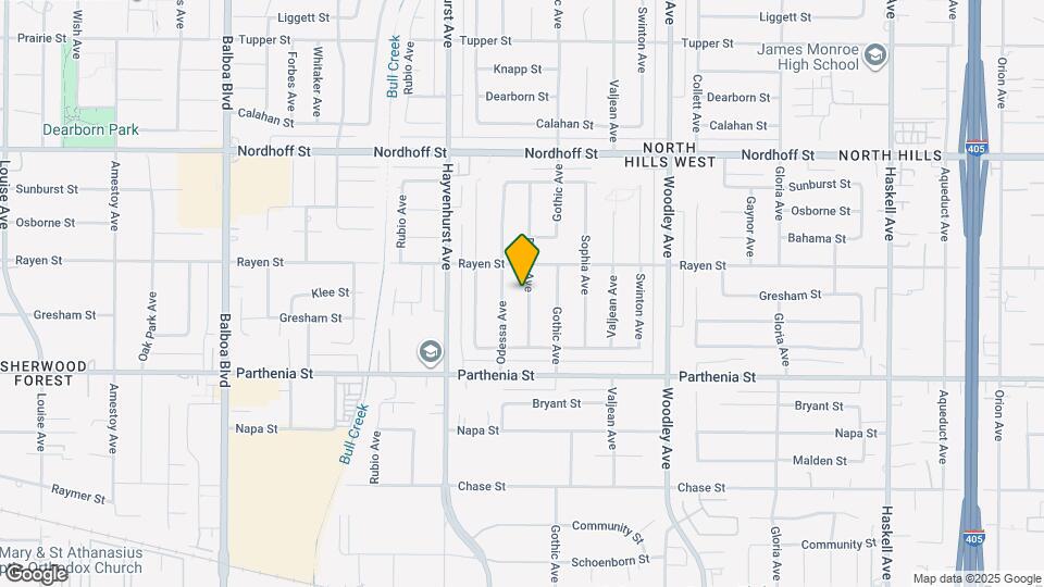 8831 Debra Ave Mapa y Detalles de la Ubicación