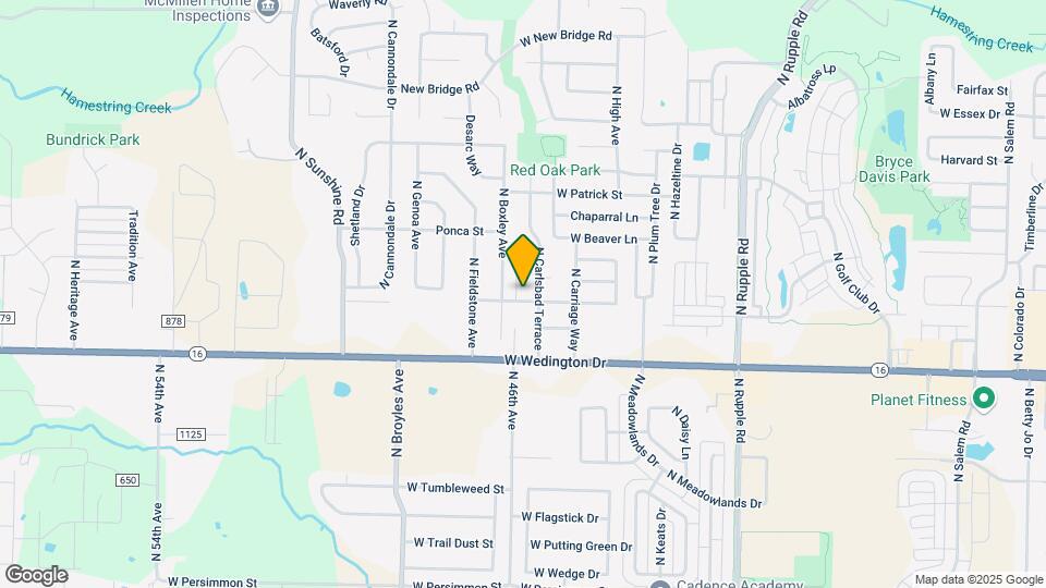 1270 N Trinity Dr Map and Location Details