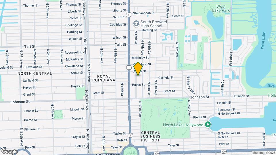 1203 N 17th Ct Map and Location Details