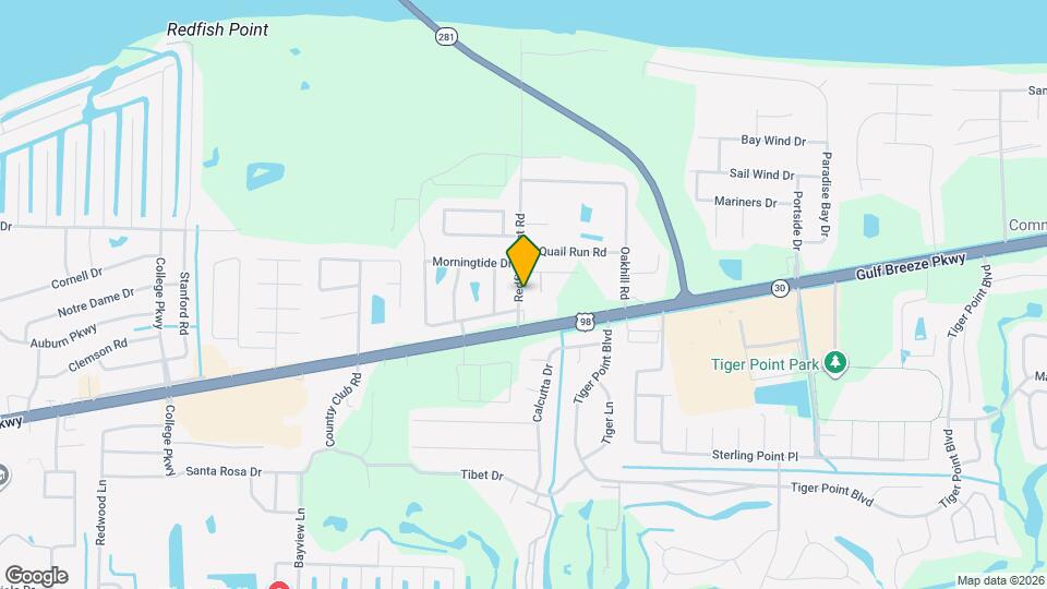 1458 Redfish Point Rd Map and Location Details