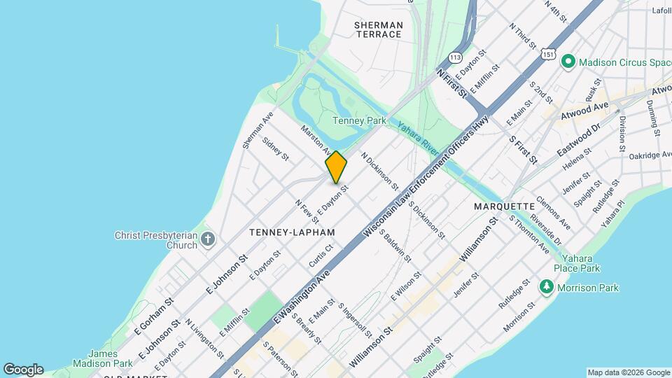 1250 E Dayton St Map and Location Details