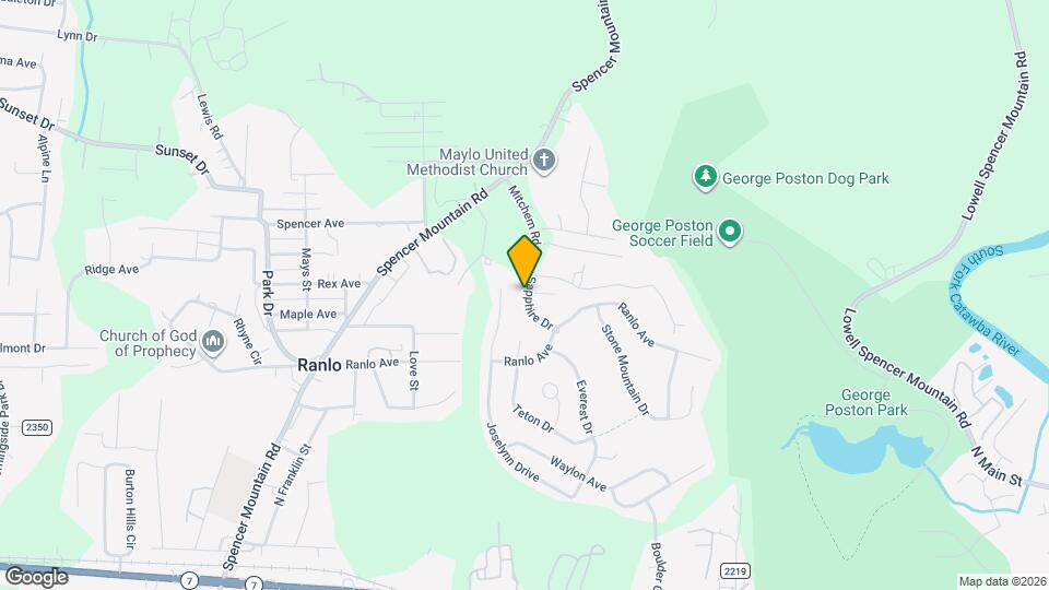 1012 Sapphire Dr Mapa y Detalles de la Ubicación