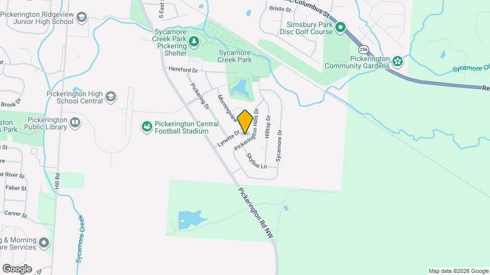 545 Pickerington Hills Dr Map and Location Details