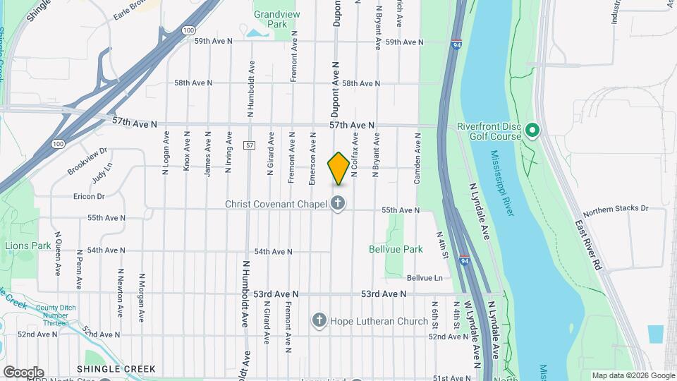 5524 Dupont Ave N Map and Location Details