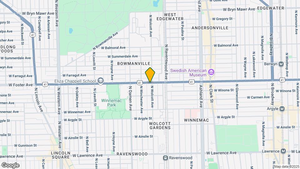 1905 W Foster Ave Map and Location Details