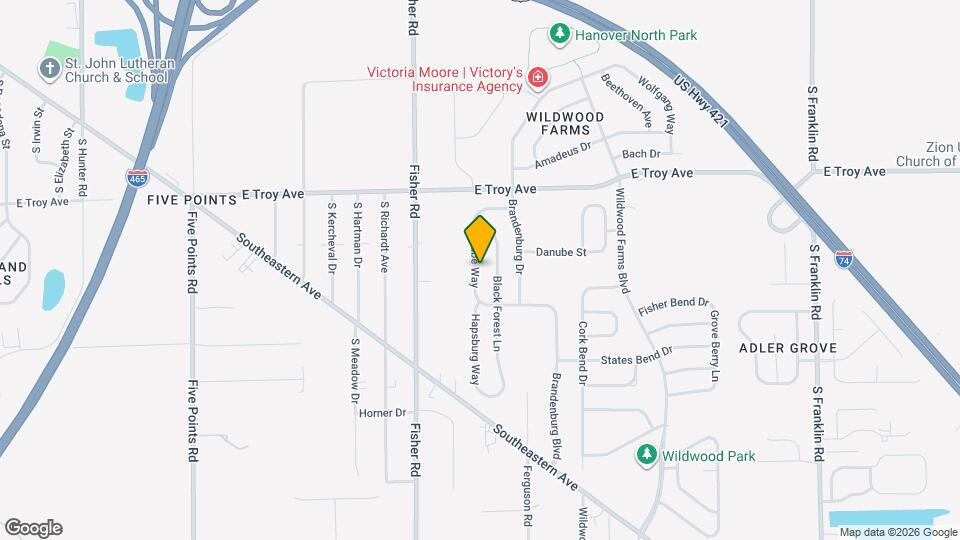 3143 Danube Way Map and Location Details