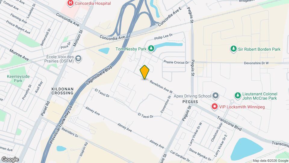 Ravelston Townhomes Map and Location Details